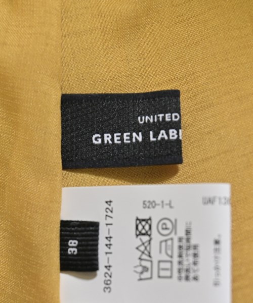 green label relaxing（グリーンレーベルリラクシング）ロング・マキシ丈スカート 黄 サイズ:38(M位) レディース/2200676110081