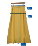 green label relaxing（グリーンレーベルリラクシング）ロング・マキシ丈スカート 黄 サイズ:38(M位) レディース/2200676110081