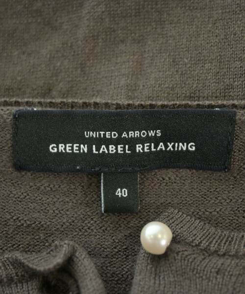 green label relaxing（グリーンレーベルリラクシング）カーディガン 茶 サイズ:40(M位) レディース/2200676692044
