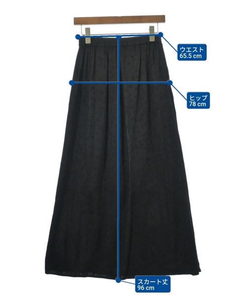 green label relaxing（グリーンレーベルリラクシング）ロング・マキシ丈スカート 黒 サイズ:-(S位) レディース/2200682045025