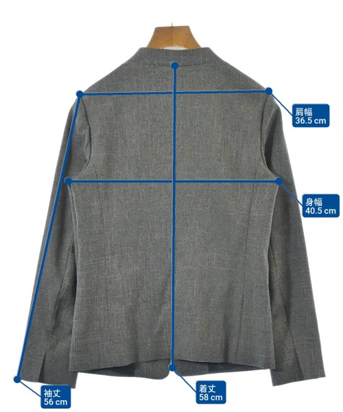 green label relaxing（グリーンレーベルリラクシング）ノーカラージャケット 黒 サイズ:34(XS位) レディース/2200689945038