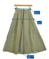 green label relaxing（グリーンレーベルリラクシング）ロング・マキシ丈スカート カーキ サイズ:36(S位) レディース/2200691121055