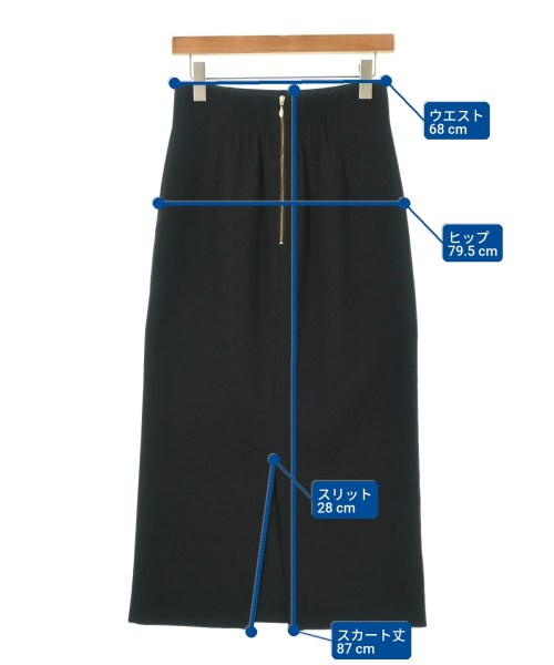 green label relaxing（グリーンレーベルリラクシング）ロング・マキシ丈スカート 黒 サイズ:38(M位) レディース/2200691077086