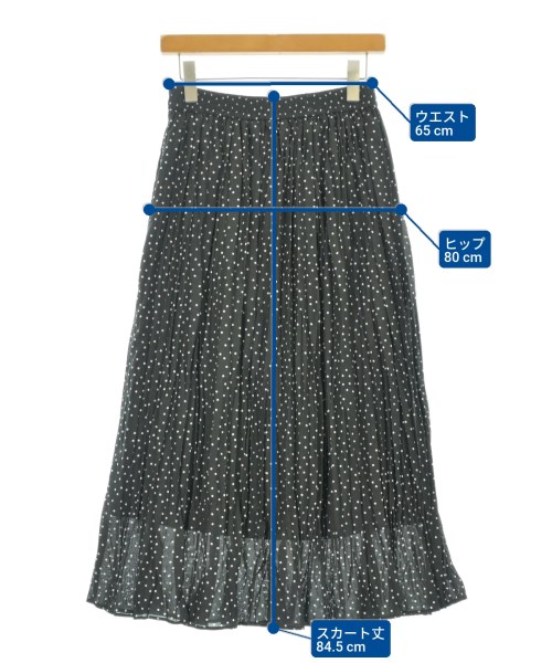 green label relaxing（グリーンレーベルリラクシング）ロング・マキシ丈スカート 黒 サイズ:F レディース/2200691654034