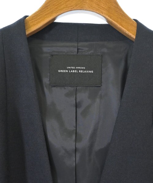 green label relaxing（グリーンレーベルリラクシング）ノーカラージャケット 紺 サイズ:40(M位) レディース/2200689194146