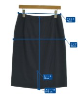 green label relaxing（グリーンレーベルリラクシング）ひざ丈スカート 紺 サイズ:42(L位) レディース/2200689194153