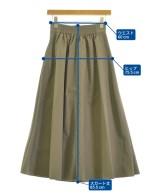 green label relaxing（グリーンレーベルリラクシング）ロング・マキシ丈スカート カーキ サイズ:36(S位) レディース/2200690834031