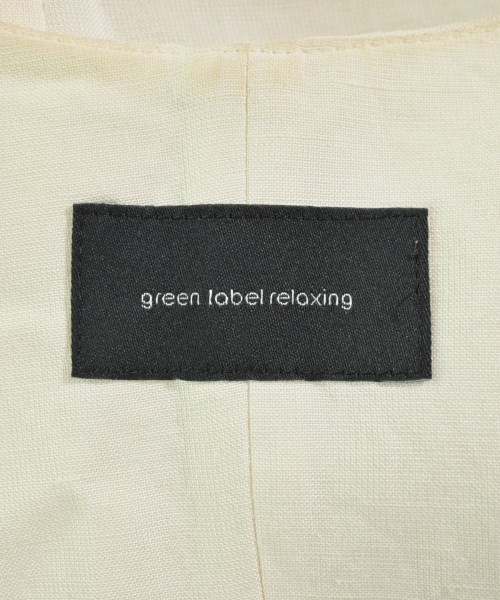 green label relaxing（グリーンレーベルリラクシング）ノーカラージャケット 白 サイズ:-(M位) レディース/2200691636160