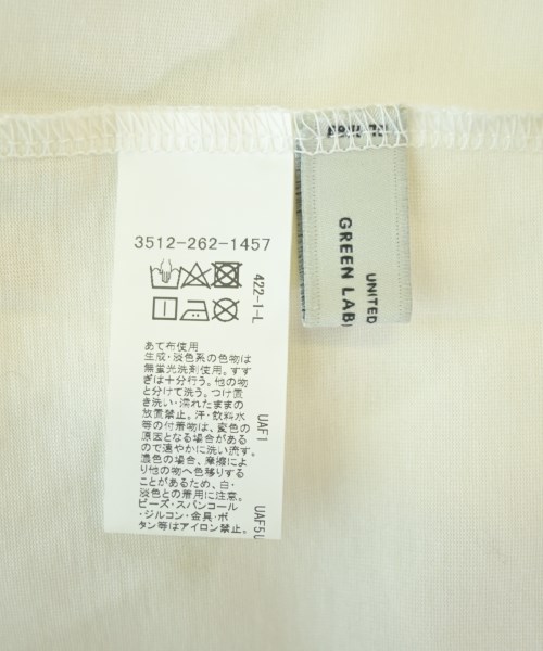 green label relaxing（グリーンレーベルリラクシング）Tシャツ・カットソー 白 サイズ:F レディース/2200696052071