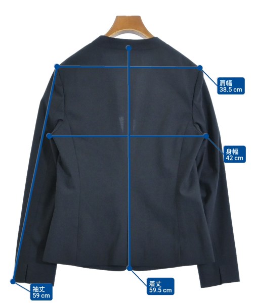 green label relaxing（グリーンレーベルリラクシング）ノーカラージャケット 紺 サイズ:40(M位) レディース/2200695550011