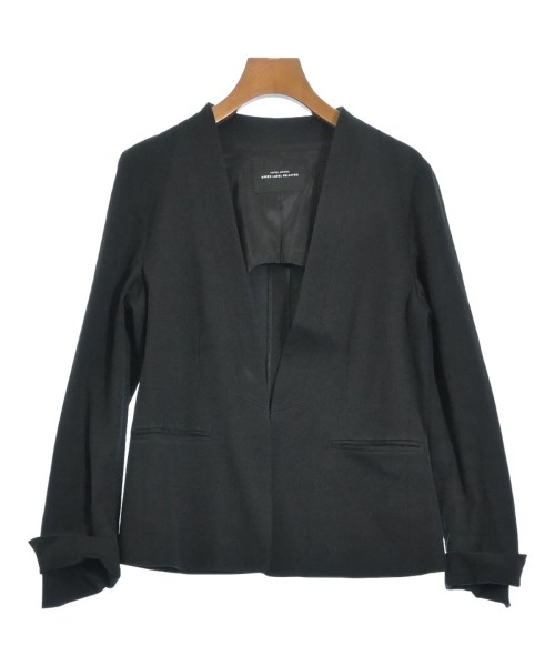 green label relaxing(グリーンレーベルリラクシング)ノーカラージャケット 黒 サイズ:40(M位)/2200695550066