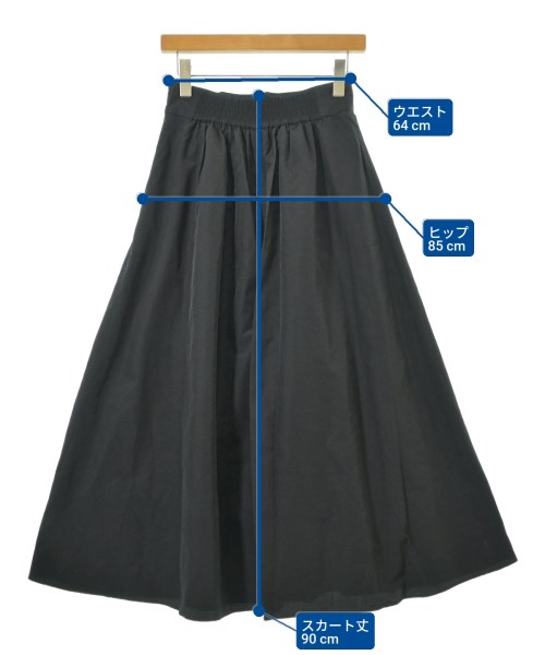 green label relaxing（グリーンレーベルリラクシング）ロング・マキシ丈スカート 黒 サイズ:38(M位) レディース/2200696557033