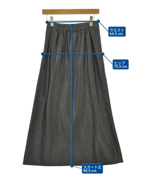 green label relaxing（グリーンレーベルリラクシング）ロング・マキシ丈スカート グレー サイズ:38(M位) レディース/2200694382040