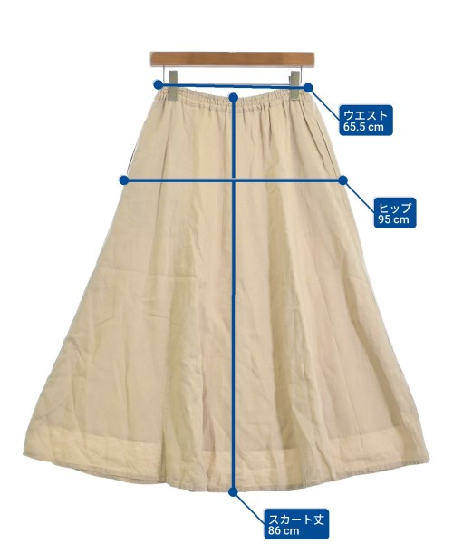 green label relaxing（グリーンレーベルリラクシング）ロング・マキシ丈スカート ベージュ サイズ:-(M位) レディース/2200696589058