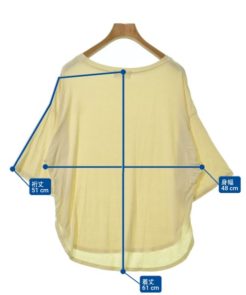 green label relaxing（グリーンレーベルリラクシング）Tシャツ・カットソー 黄 サイズ:F レディース/2200695397050