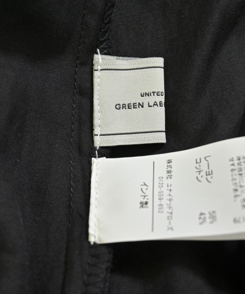 green label relaxing（グリーンレーベルリラクシング）シャツワンピース 黒 サイズ:F レディース/2200697786012