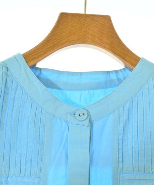 green label relaxing（グリーンレーベルリラクシング）シャツワンピース 青 サイズ:F レディース/2200650524019