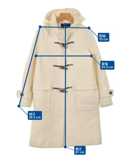 green label relaxing（グリーンレーベルリラクシング）ダッフルコート 白 サイズ:34(XS位) レディース/2200648214014