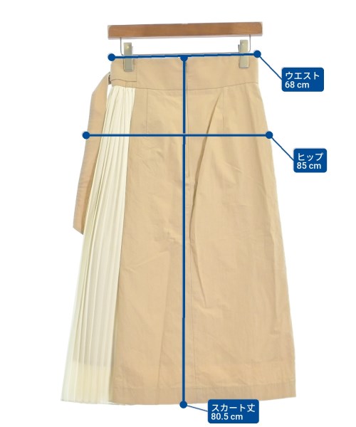 green label relaxing（グリーンレーベルリラクシング）ロング・マキシ丈スカート ベージュ サイズ:36(S位) レディース/2200655029069