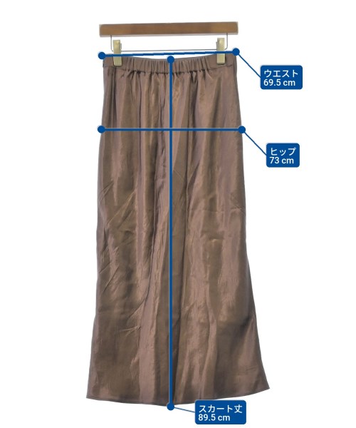 green label relaxing（グリーンレーベルリラクシング）ロング・マキシ丈スカート 茶 サイズ:38(M位) レディース/2200649481026