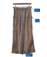 green label relaxing（グリーンレーベルリラクシング）ロング・マキシ丈スカート 茶 サイズ:38(M位) レディース/2200649481026