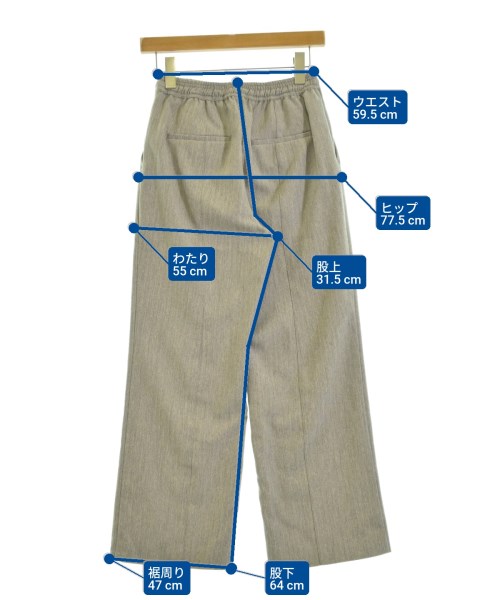 green label relaxing（グリーンレーベルリラクシング）スラックス グレー サイズ:36(S位) レディース/2200651510028