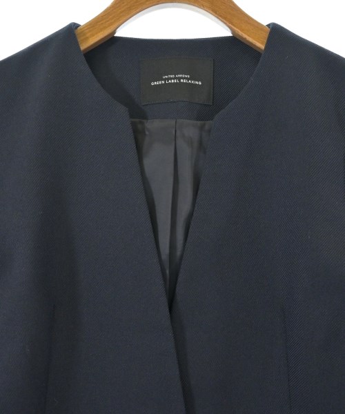 green label relaxing（グリーンレーベルリラクシング）ノーカラージャケット 紺 サイズ:38(M位) レディース/2200648383031