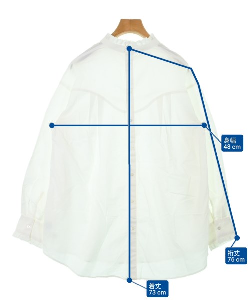 green label relaxing（グリーンレーベルリラクシング）カジュアルシャツ 白 サイズ:F レディース/2200650437067