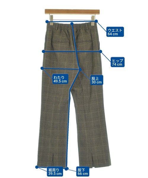 green label relaxing（グリーンレーベルリラクシング）スラックス 茶 サイズ:36(S位) レディース/2200650463011