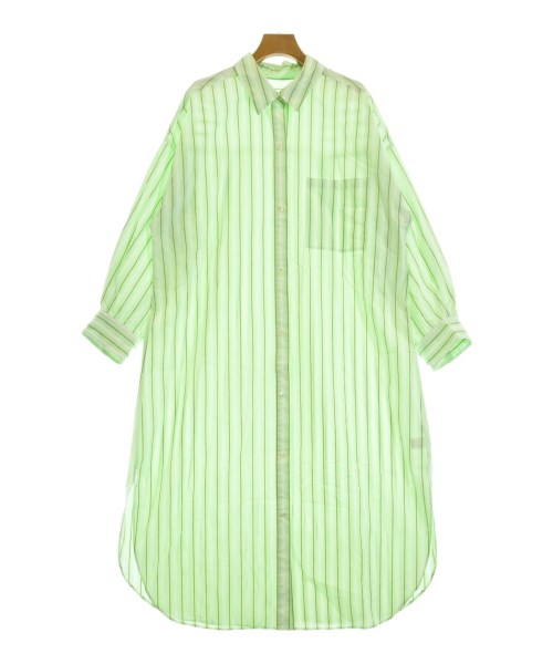 green label relaxing(グリーンレーベルリラクシング)シャツワンピース 緑 サイズ:F/2200651709095