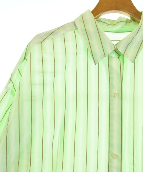 green label relaxing（グリーンレーベルリラクシング）シャツワンピース 緑 サイズ:F レディース/2200651709095