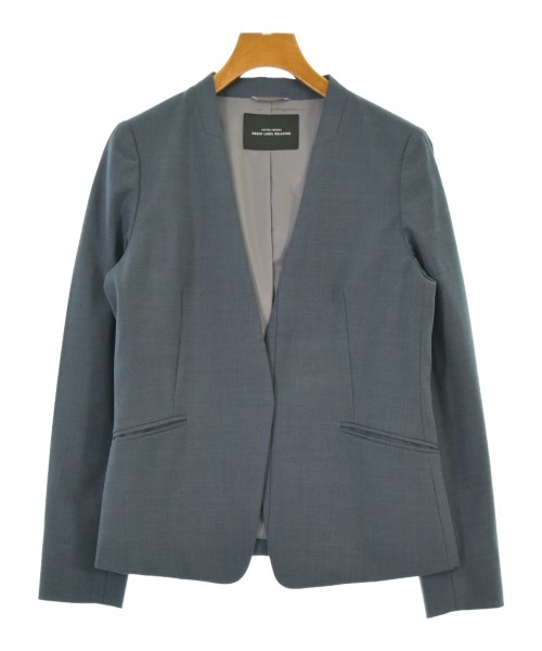 green label relaxing(グリーンレーベルリラクシング)ノーカラージャケット 紺 サイズ:38(M位)/2200651109031