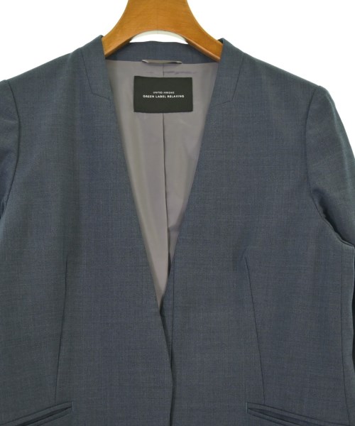 green label relaxing（グリーンレーベルリラクシング）ノーカラージャケット 紺 サイズ:38(M位) レディース/2200651109031