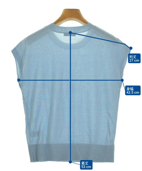 green label relaxing（グリーンレーベルリラクシング）ベスト 青 サイズ:-(M位) レディース/2200656513055