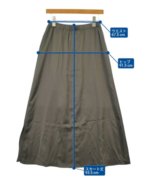 green label relaxing（グリーンレーベルリラクシング）ロング・マキシ丈スカート グレー サイズ:-(M位) レディース/2200647612026