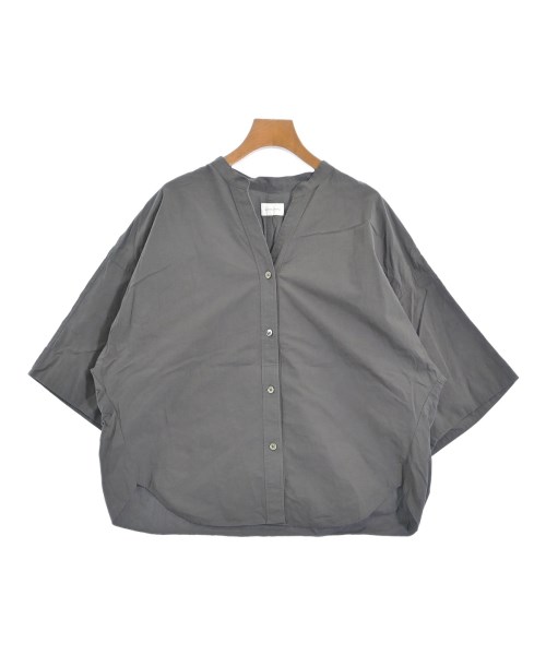 green label relaxing(グリーンレーベルリラクシング)ブラウス グレー サイズ:F/2200654581070