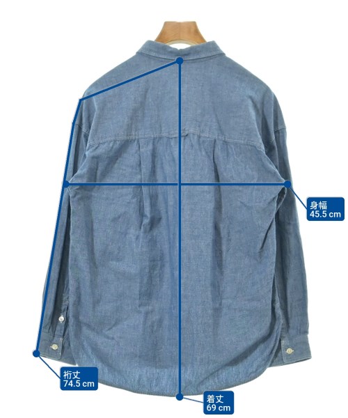 green label relaxing（グリーンレーベルリラクシング）カジュアルシャツ 青 サイズ:-(M位) レディース/2200648136026