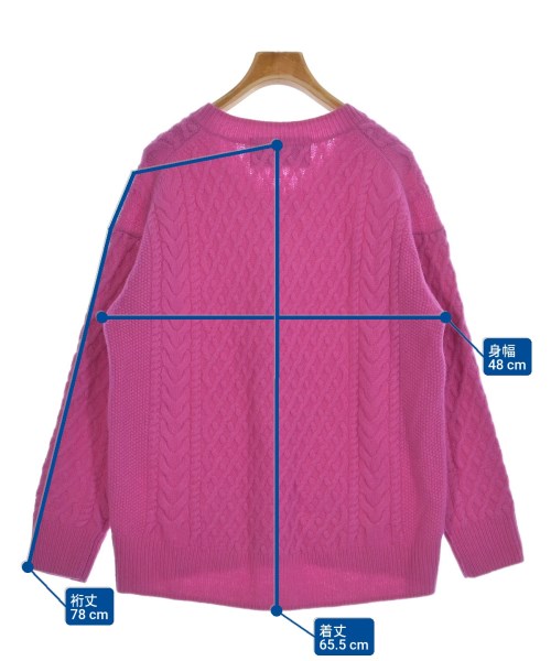 green label relaxing（グリーンレーベルリラクシング）ニット・セーター ピンク サイズ:F レディース/2200652211030