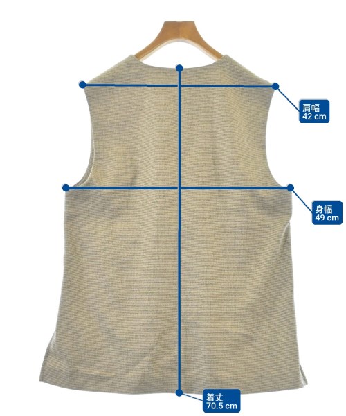 green label relaxing（グリーンレーベルリラクシング）ベスト ベージュ サイズ:F レディース/2200657244026