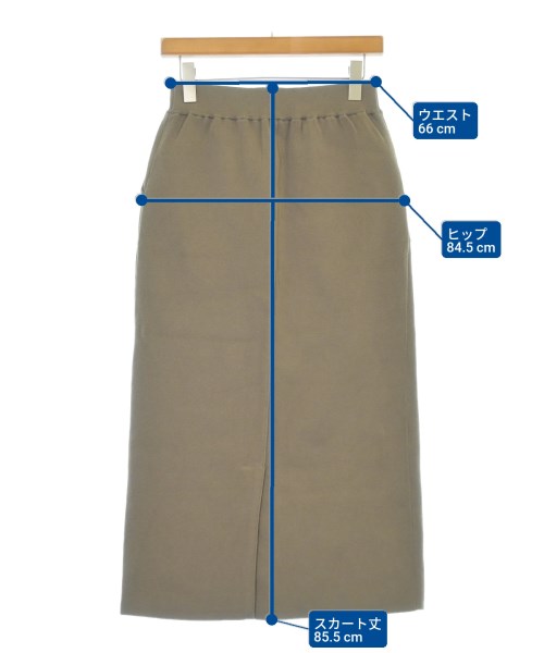 green label relaxing（グリーンレーベルリラクシング）ロング・マキシ丈スカート 茶 サイズ:-(M位) レディース/2200653558028