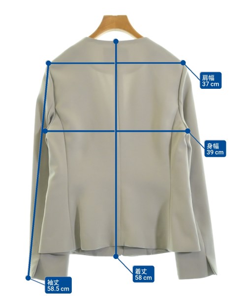 green label relaxing（グリーンレーベルリラクシング）ノーカラージャケット グレー サイズ:40(M位) レディース/2200649294039