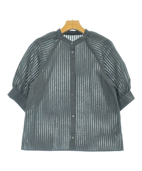 green label relaxing(グリーンレーベルリラクシング)ブラウス 黒 サイズ:F/2200650911109