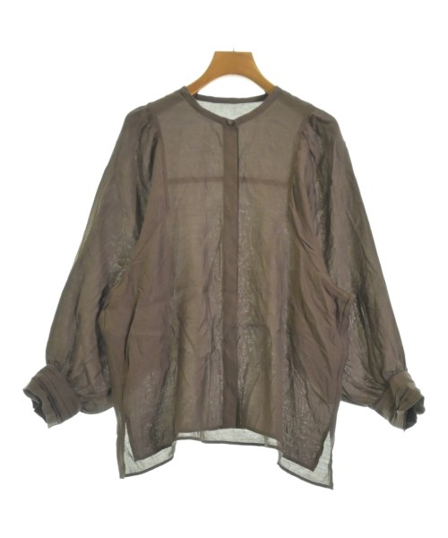 green label relaxing（グリーンレーベルリラクシング）カジュアルシャツ 茶 サイズ:F レディース/2200658527272