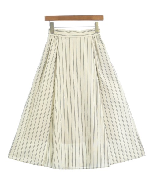 green label relaxing(グリーンレーベルリラクシング)ロング・マキシ丈スカート 白 サイズ:36(S位)/2200655331049