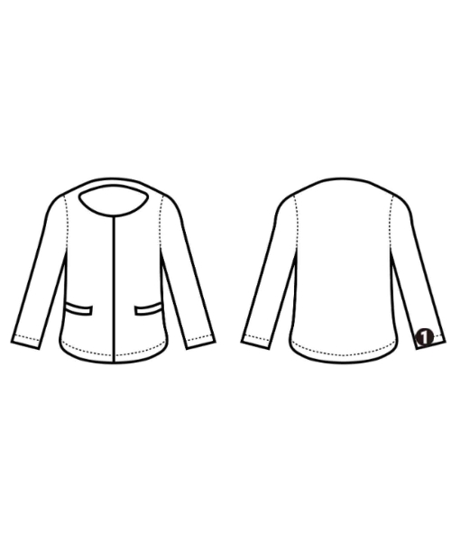 green label relaxing（グリーンレーベルリラクシング）ノーカラージャケット 紺 サイズ:40(M位) レディース/2200658467042