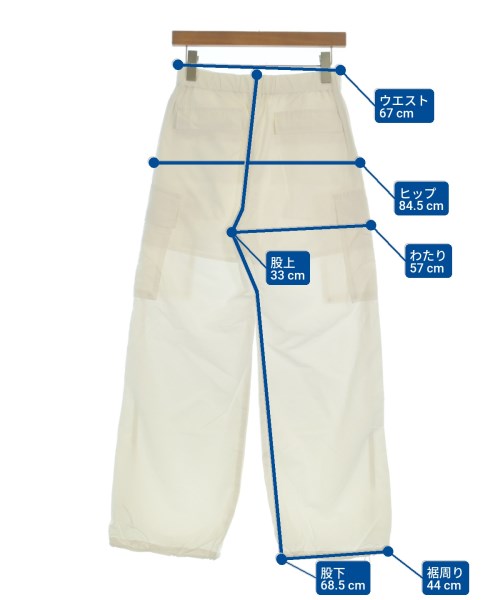 green label relaxing（グリーンレーベルリラクシング）カーゴパンツ 白 サイズ:-(M位) レディース/2200659059161