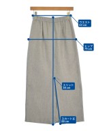green label relaxing（グリーンレーベルリラクシング）ロング・マキシ丈スカート グレー サイズ:36(S位) レディース/2200657324100