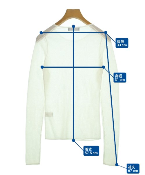 green label relaxing（グリーンレーベルリラクシング）ニット・セーター 白 サイズ:F レディース/2200642205063