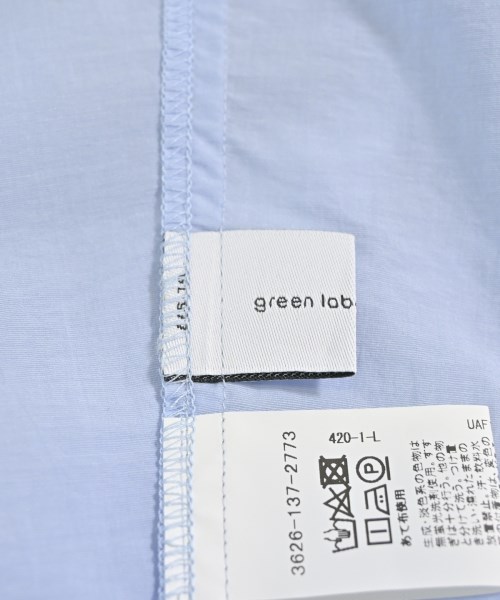 green label relaxing（グリーンレーベルリラクシング）シャツワンピース 青 サイズ:F レディース/2200707667058