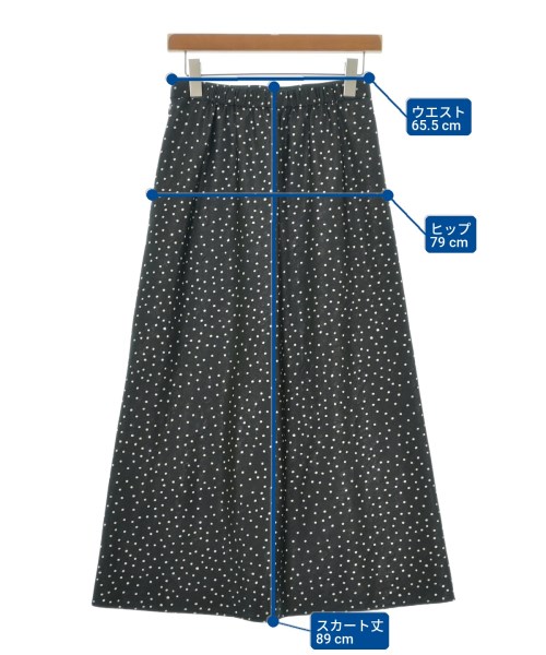 green label relaxing（グリーンレーベルリラクシング）ロング・マキシ丈スカート 黒 サイズ:-(M位) レディース/2200709365020